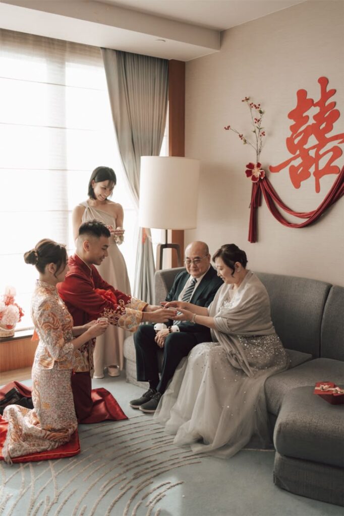 Chinese wife tea ceremony,